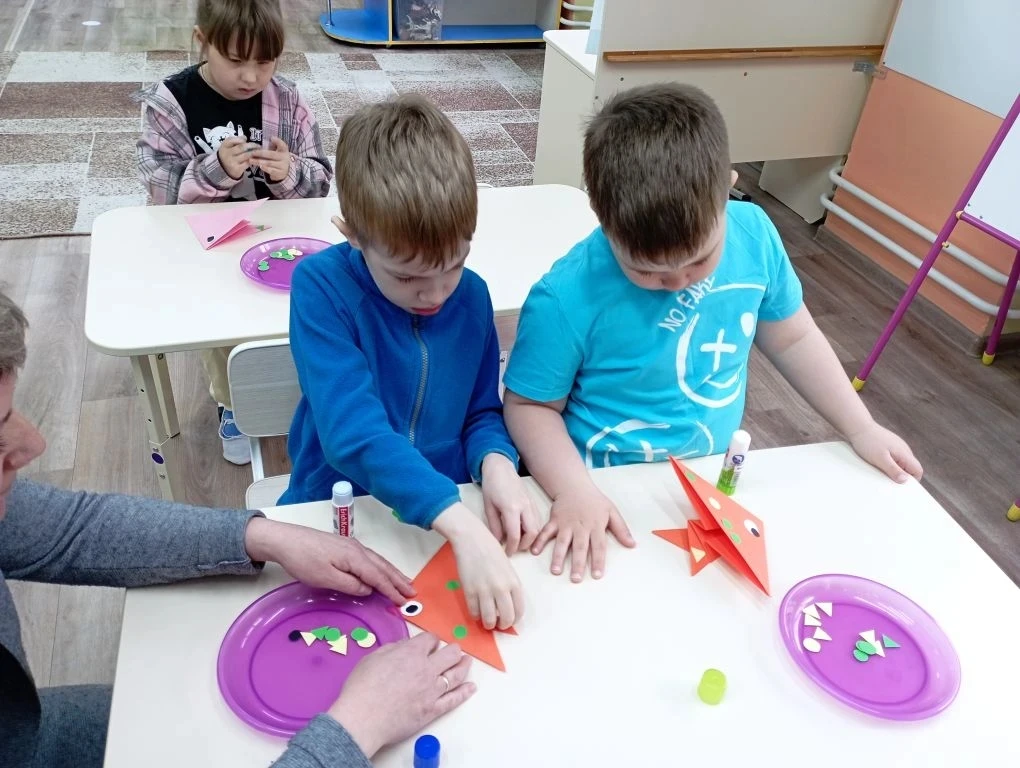 🐠Занятие по лексической теме недели "Рыбы", в старшей группе 2, аппликация в технике о...