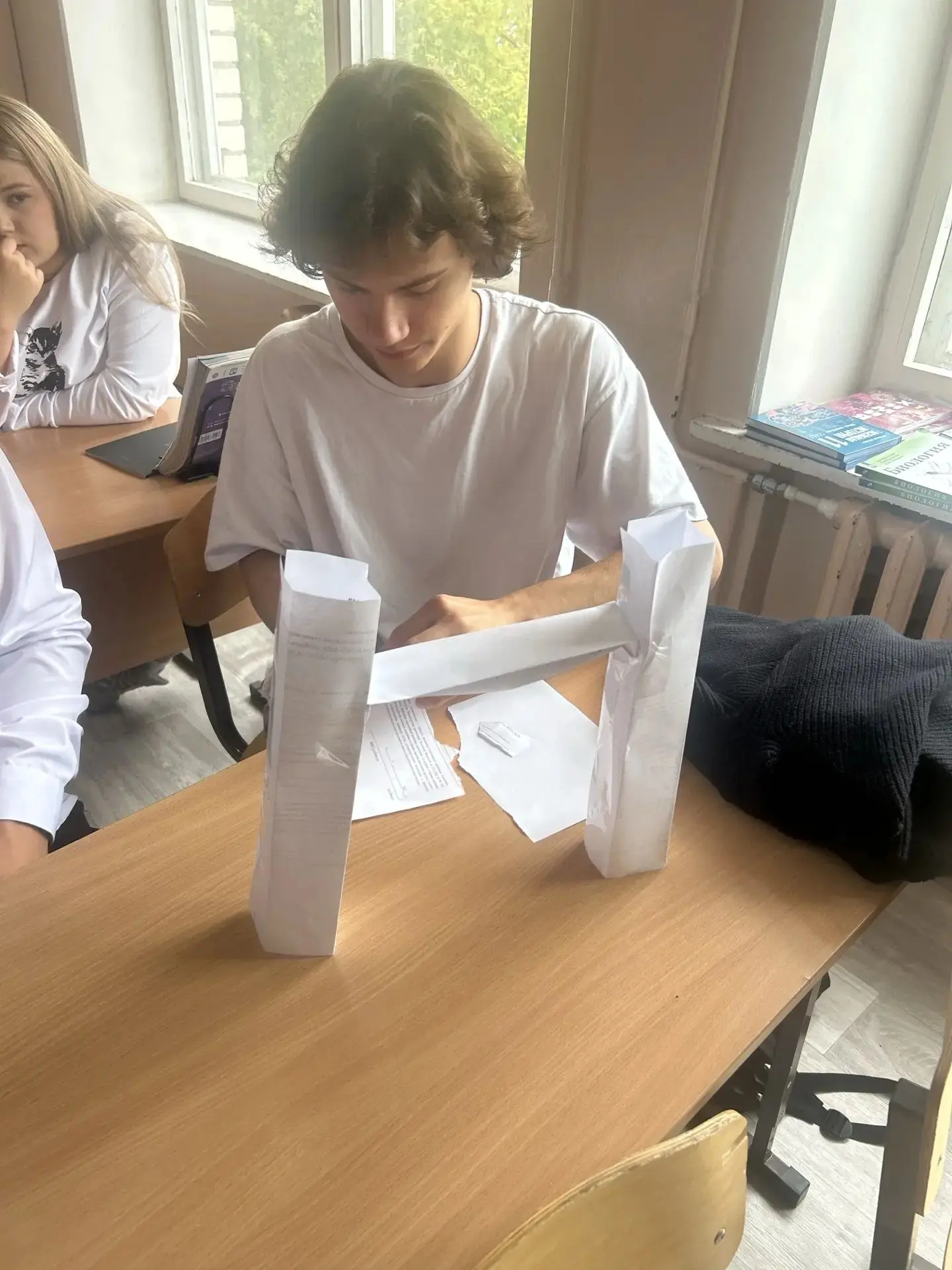 🤔Вы ни за что не догадаетесь, что сегодня творили ребята из 11 класса! 🤔