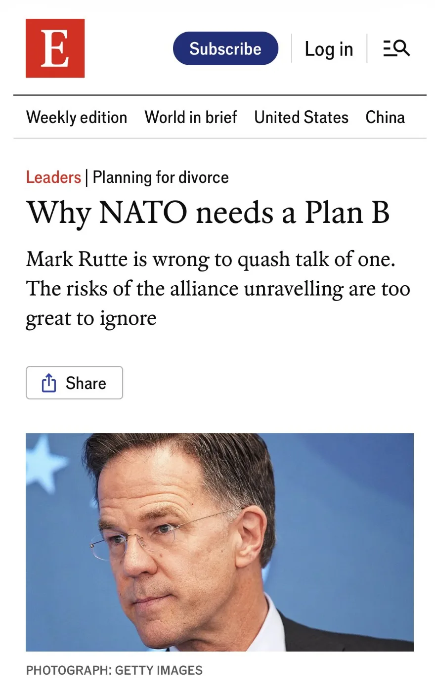 ❗️ Европа больше не может полагаться на Трампа в вопросах безопасности - The Economist

Старому Свет