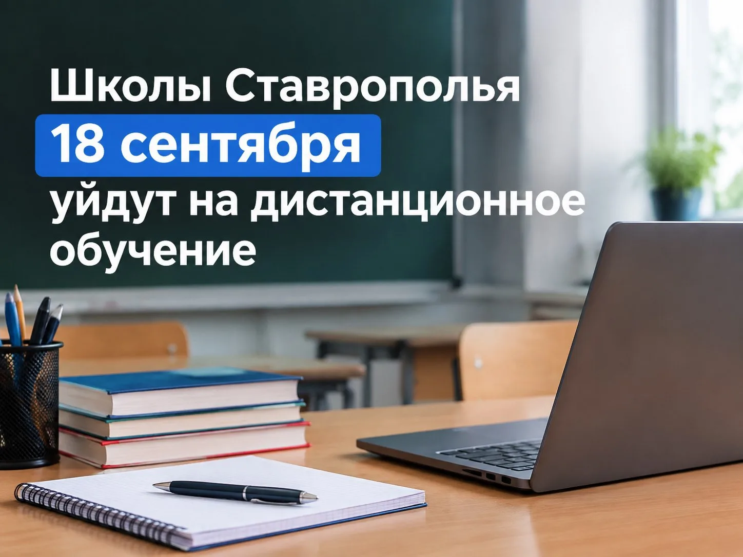 🏫 Школы Ставрополья 18 сентября уйдут на дистанционное обучение