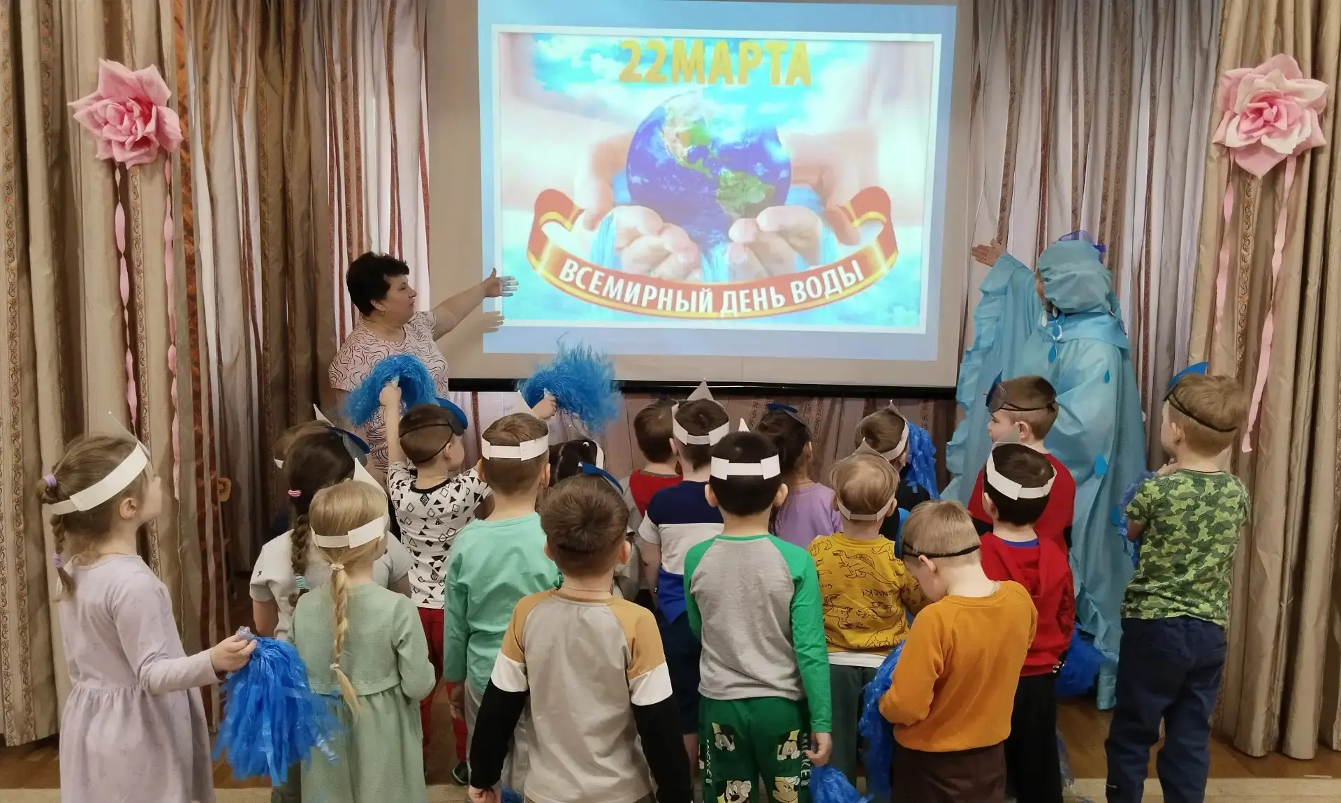 Дошкольное отделение: детский сад "Осинка". Ежегодно, 22 марта,  отмечается Всемирный День водных ре
