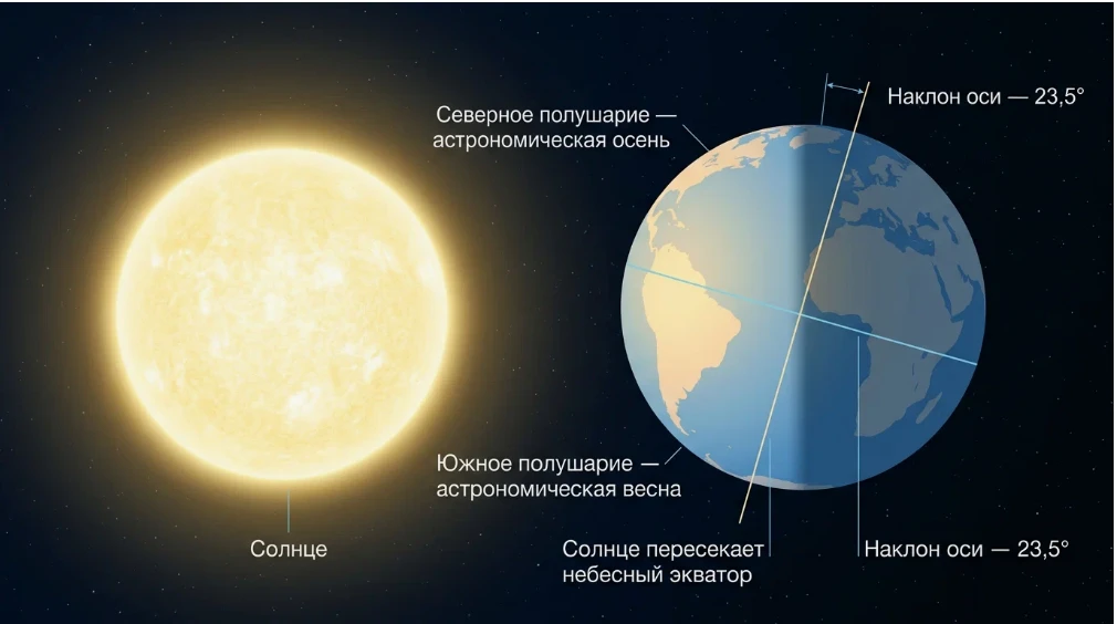 🍂 23 сентября в 03:05 по московскому времени наступает осеннее равноденствие.