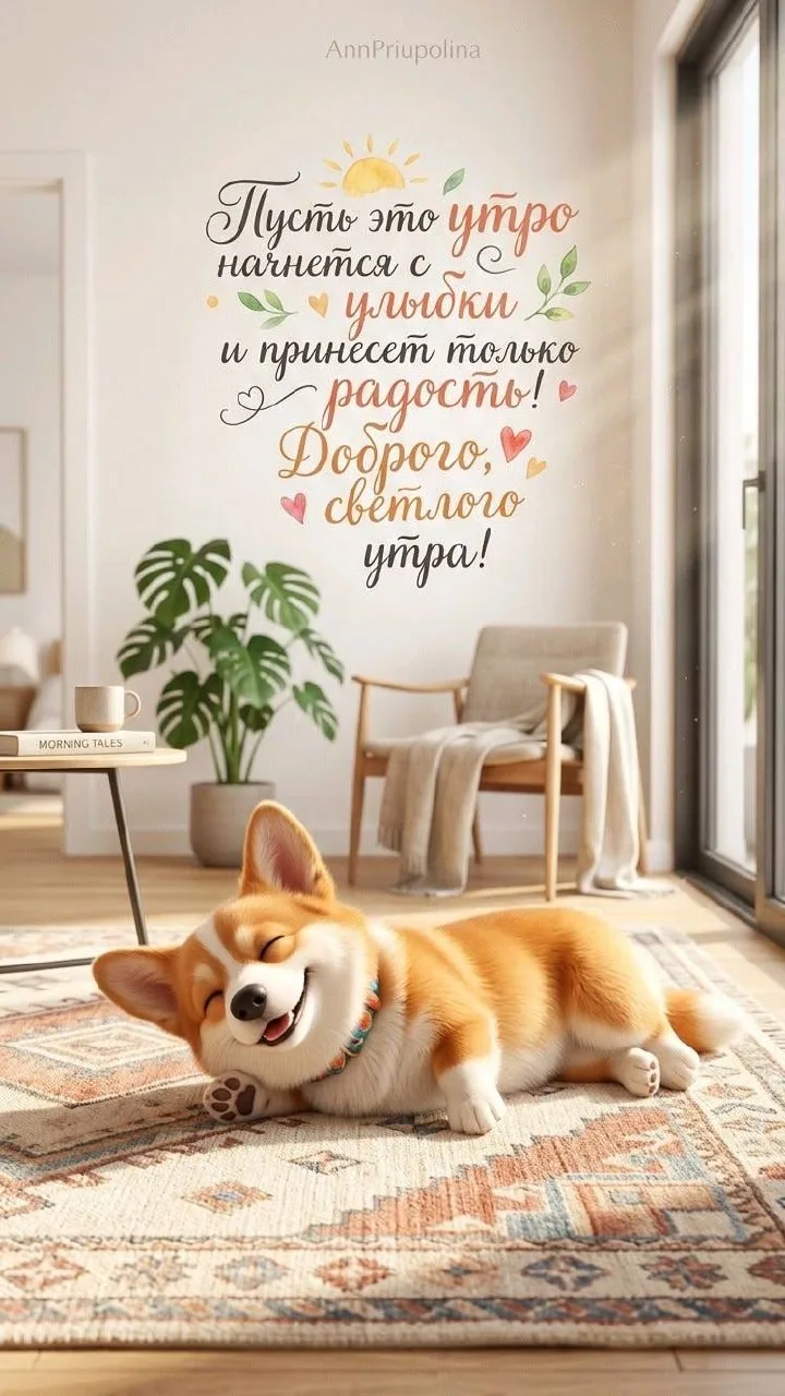 😊 Доброе утро! Пусть это утро начнётся с хорошего настроения и веры в то, что день обязательно буде