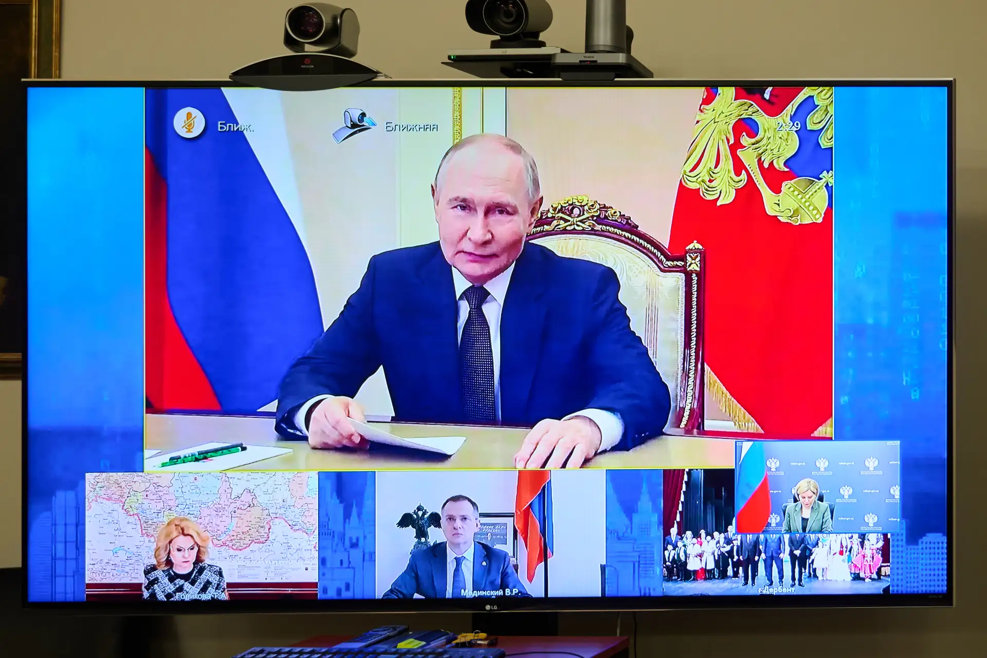 Президент России Владимир Владимирович Путин открыл обновленный Азербайджанский государственный музы