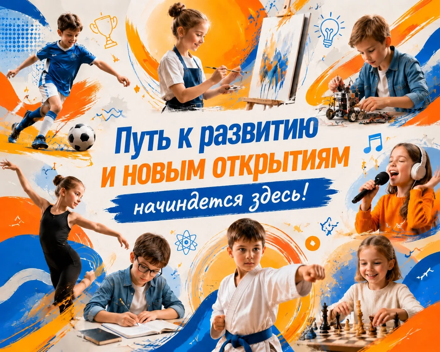 Отличные новости! 🎨

Мы открываем набор в кружки и секции на новый учебный год! В этом году мы подг