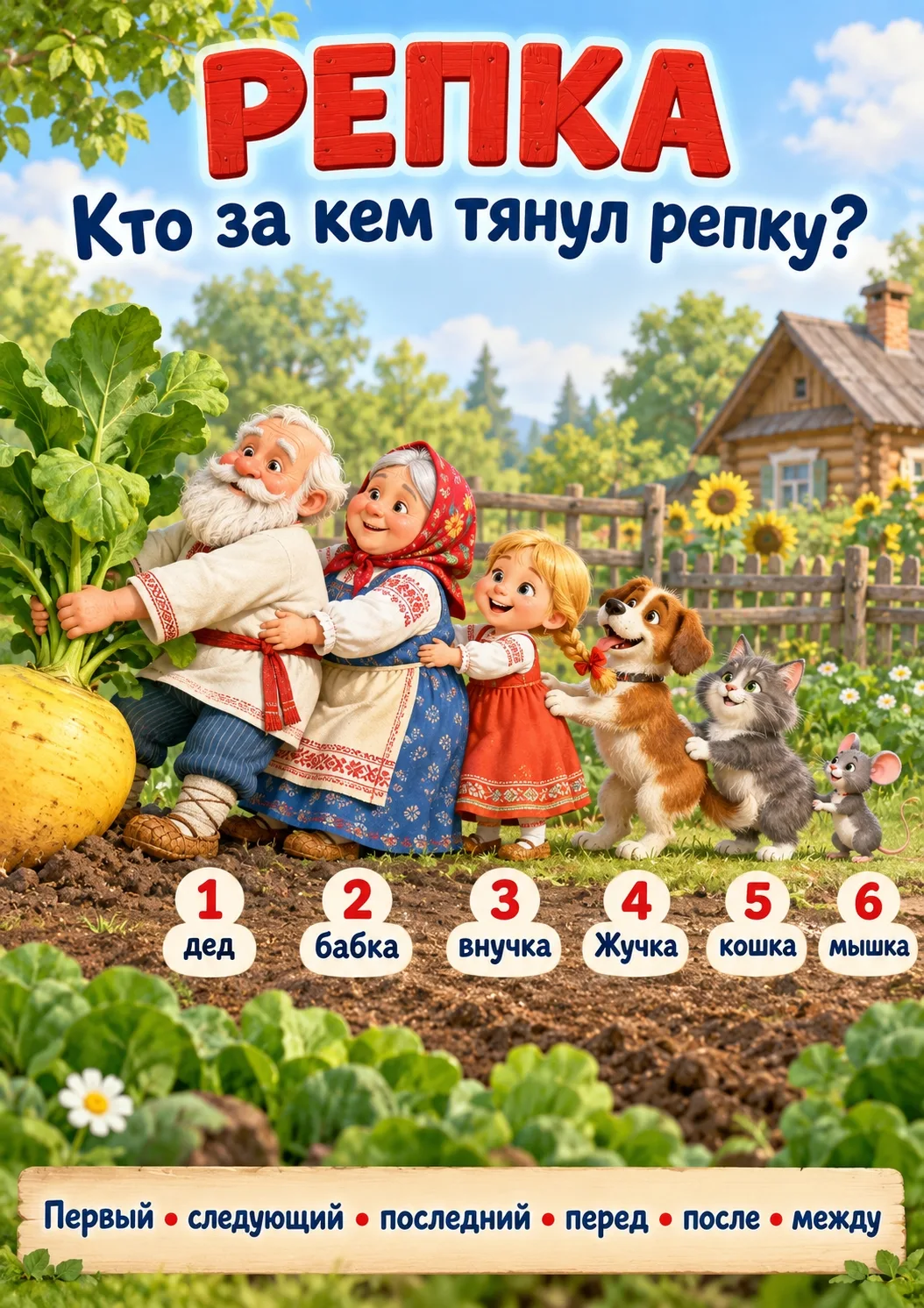 ⏰ «Репка»: считаем и сравниваем по сказке
