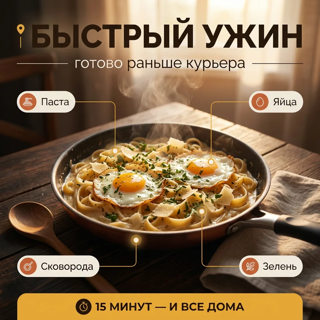 🍽️ Ужин за 15 минут, ради которого муж перестанет заказывать доставку