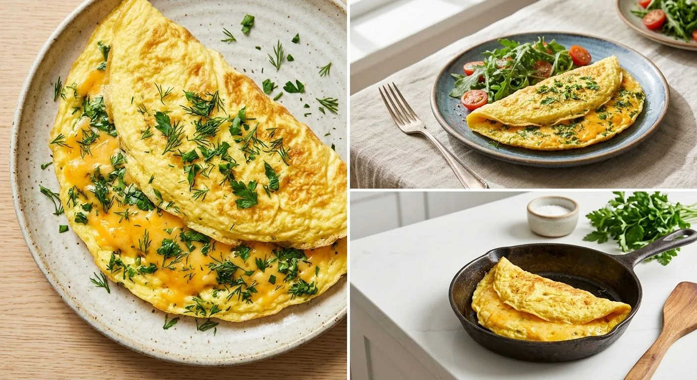 🍳  Омлет с сыром и зеленью