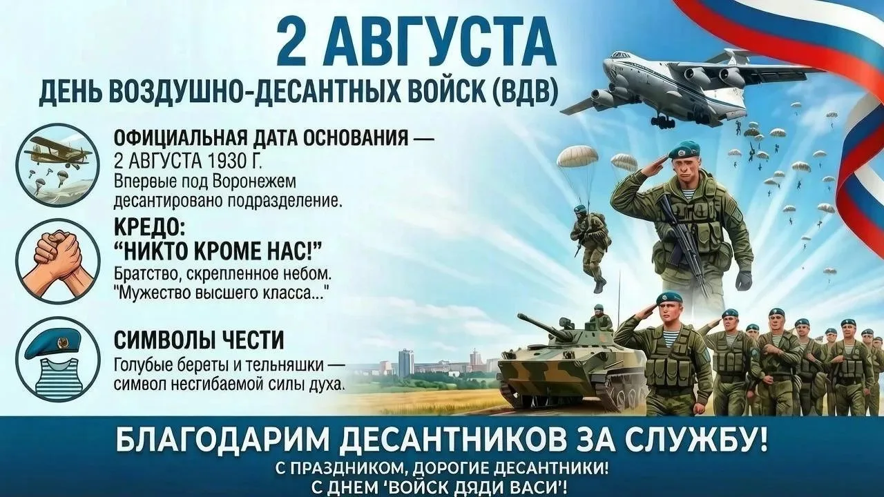 С Днём Воздушно-десантных войск! 🪂💙