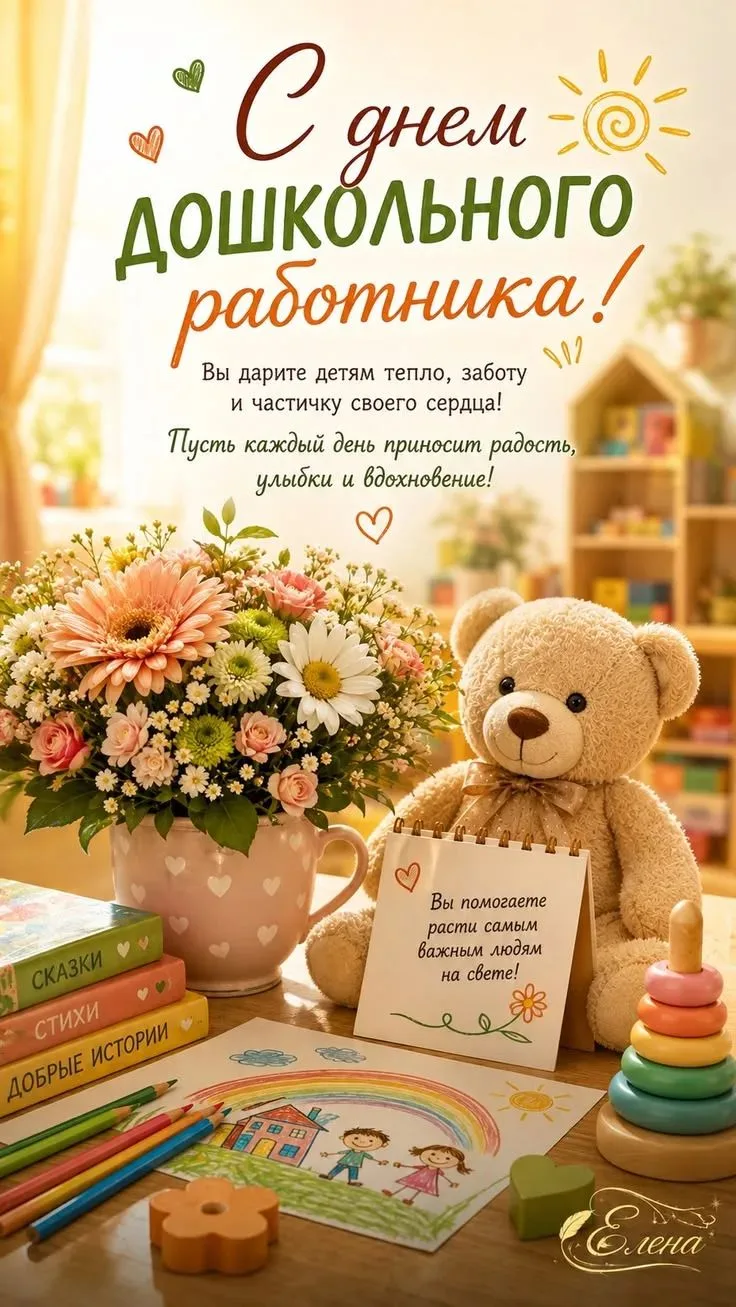 Поздравляю с Днём дошкольного работника! 🎉