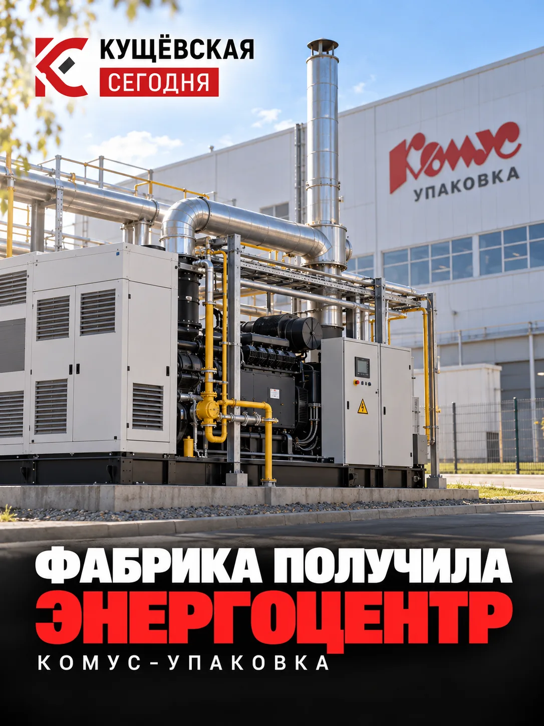 ⚡ В Кущёвской фабрика получила собственный энергоцентр