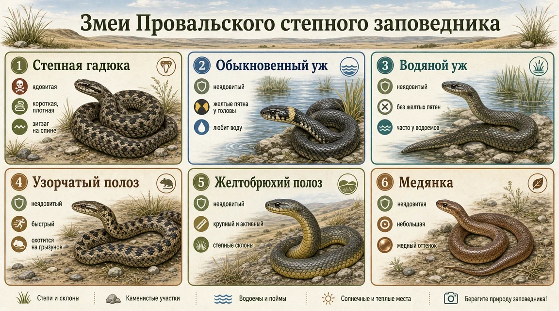 🐍 Осторожно, змеи! Учимся гостить в Провальской степи правильно

Дорогие ребята, родители и учителя