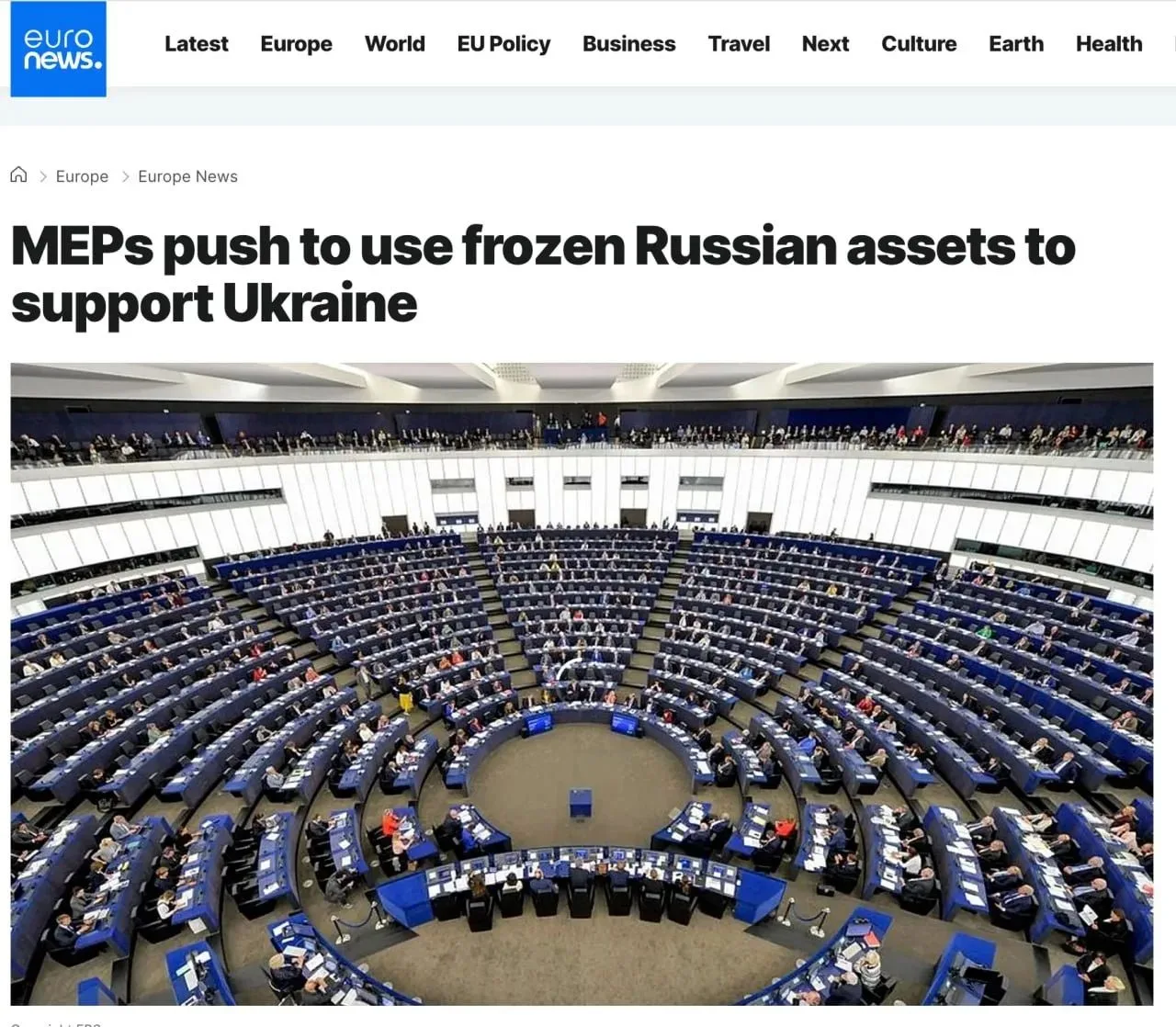 ‼️🇪🇺🇷🇺 122 депутата Европарламента потребовали вернуться к вопросу кражи более €200...