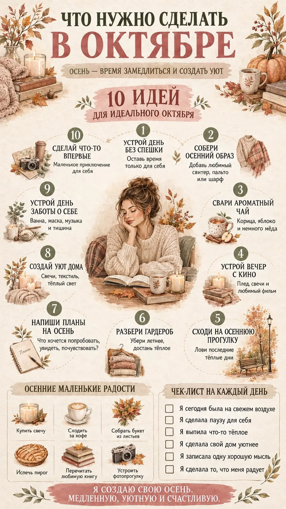 Чек-лист на октябрь 🍂