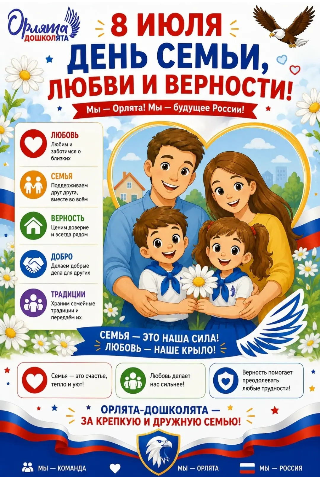 С Днем семьи, любви и верности! 🌸 ❤️