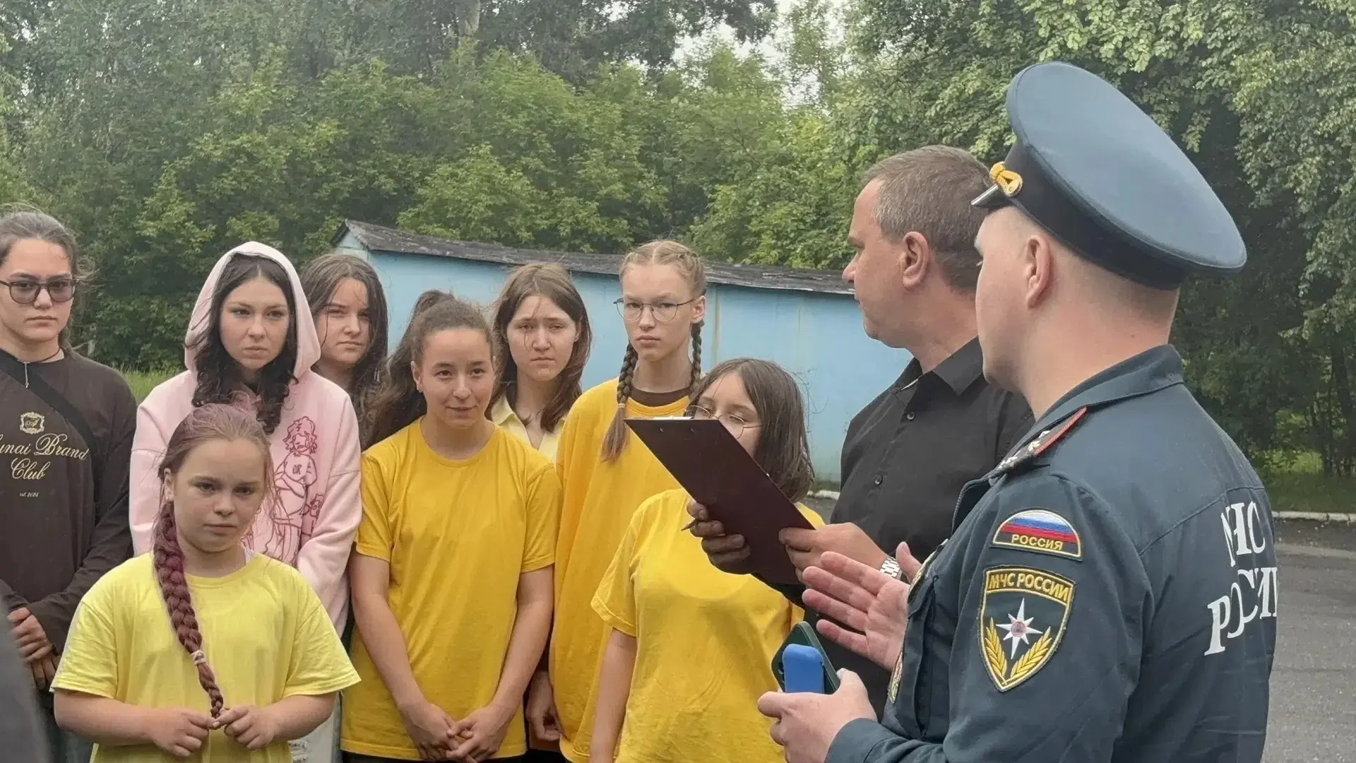 11 июня 2026 г. была проведена  учебная (тренировочная) эвакуация на  случай пожара в лагере с дневн