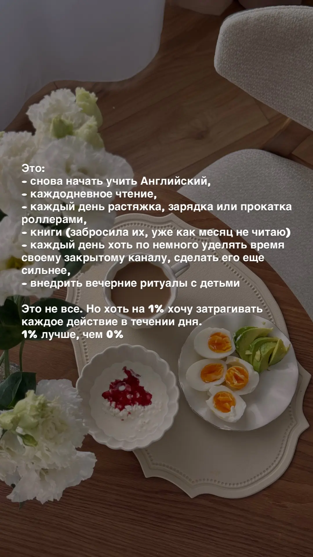 Начинаю ещё больше улучшать себя и свою жизнь.  С воскресенья 😁  Много планов, но понимаю, что сложн