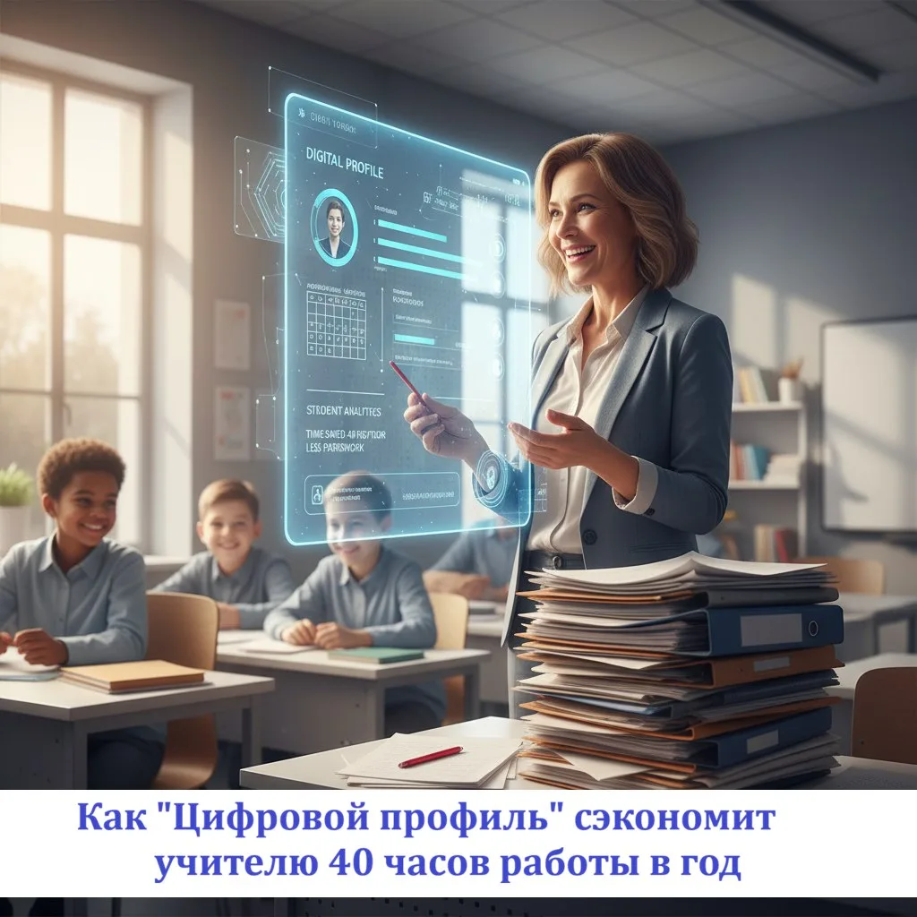 🆕 Как "Цифровой профиль ученика" сэкономит учителю 40 часов работы в год»   Коллеги, пока мы привыка