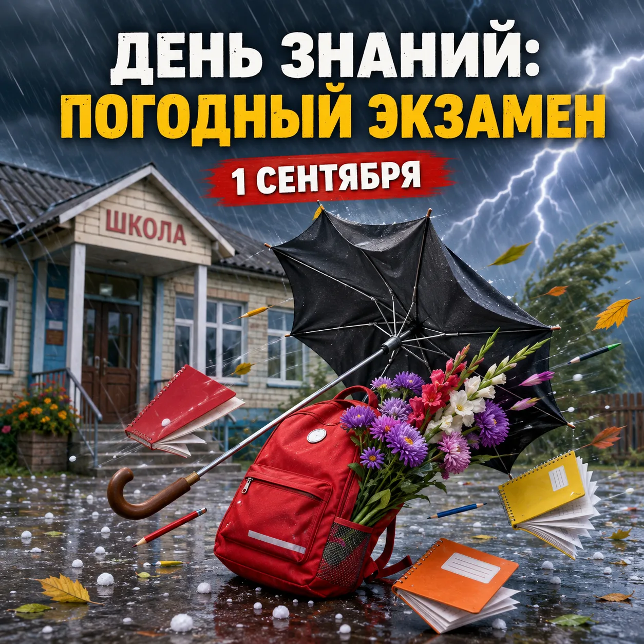 ⚠️ День знаний начнётся с погодного экзамена!