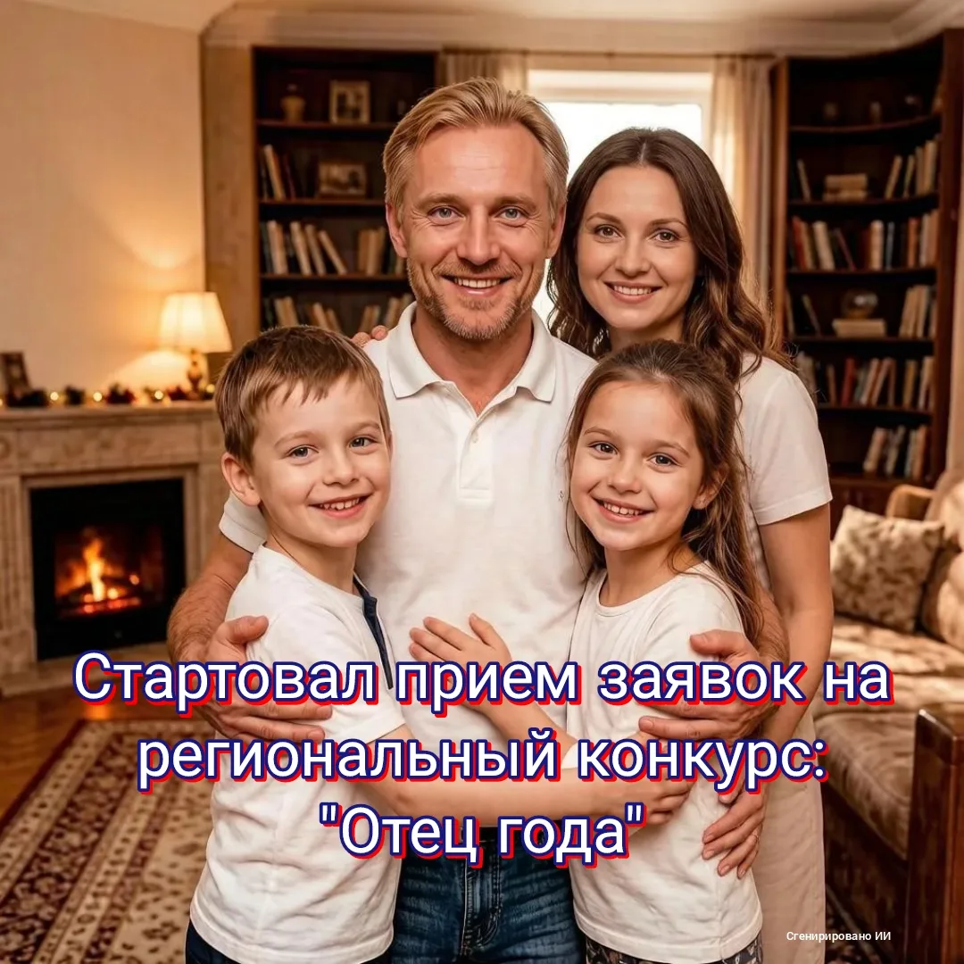 🚀Стартовал прием заявок на участие в региональном конкурсе «Отец года»