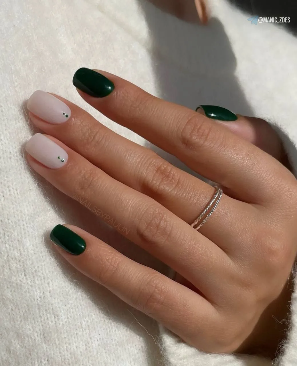 Глубокий изумрудный оттенок 💚