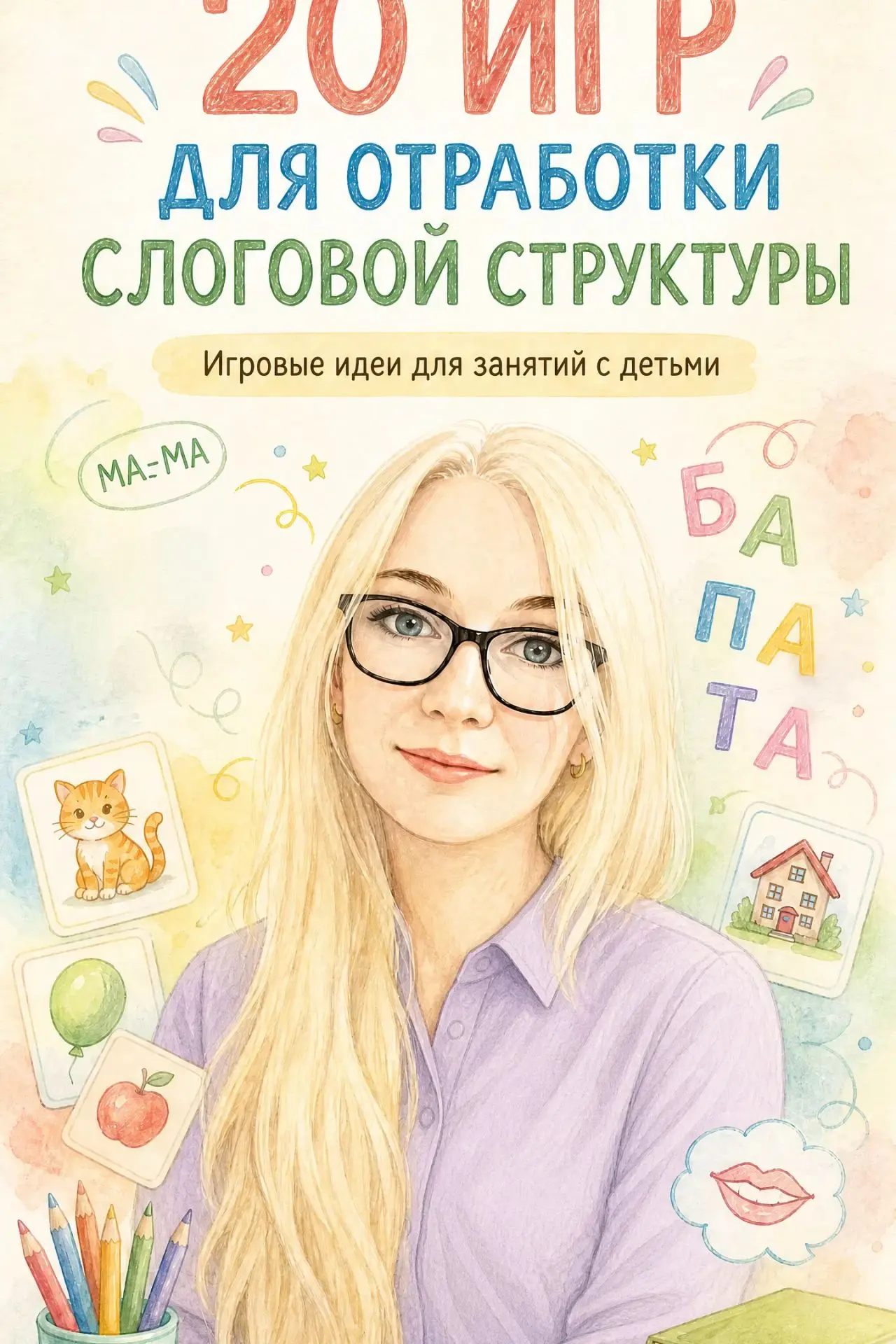20 игровых идей для отработки первого типа слоговой структуры: двусложных слов из откры...