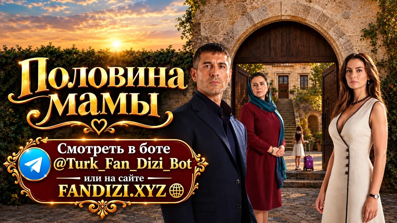 С сегодняшнего дня,на этом канале будем вести новый сериал Половина мамы!