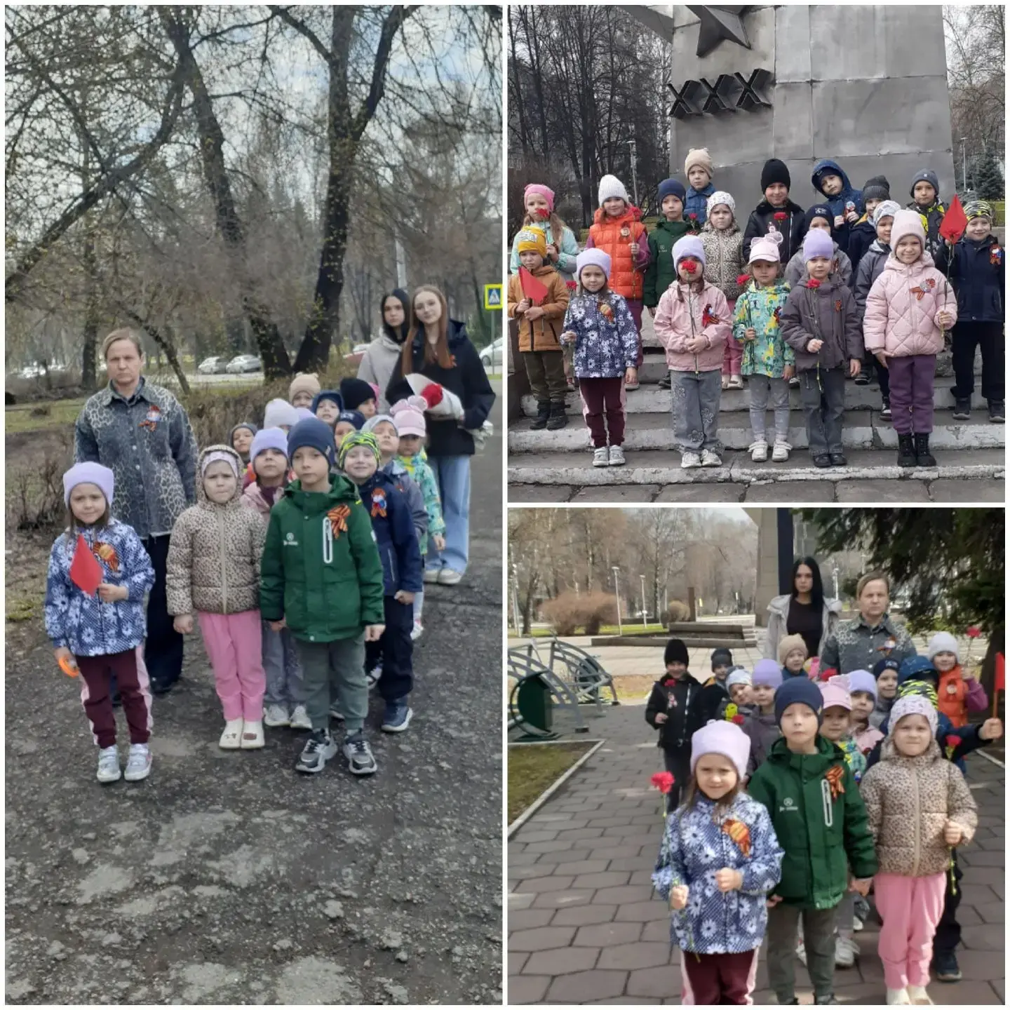 Сегодня наши ребята из старшей группы совершили очень важную экскурсию — на бульвар Героев. 🕯

Дошк