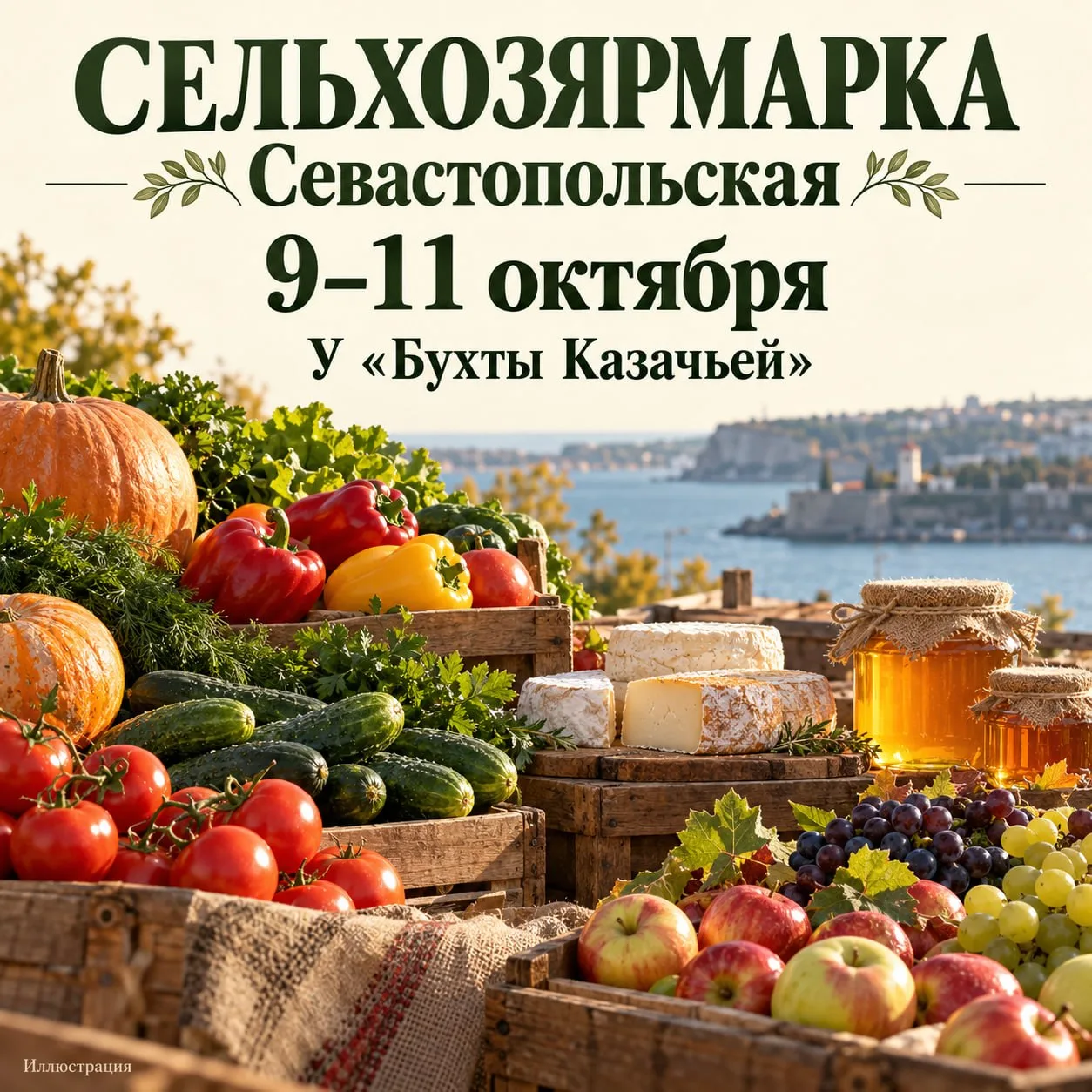 В Севастополе 9–11 октября пройдёт сельхозярмарка