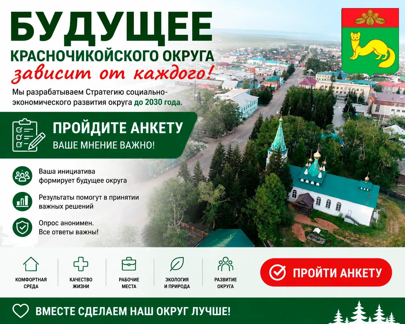 ✅Анкета: «Будущее Красночикойского муниципального округа: наш общий образ и путь к нему»