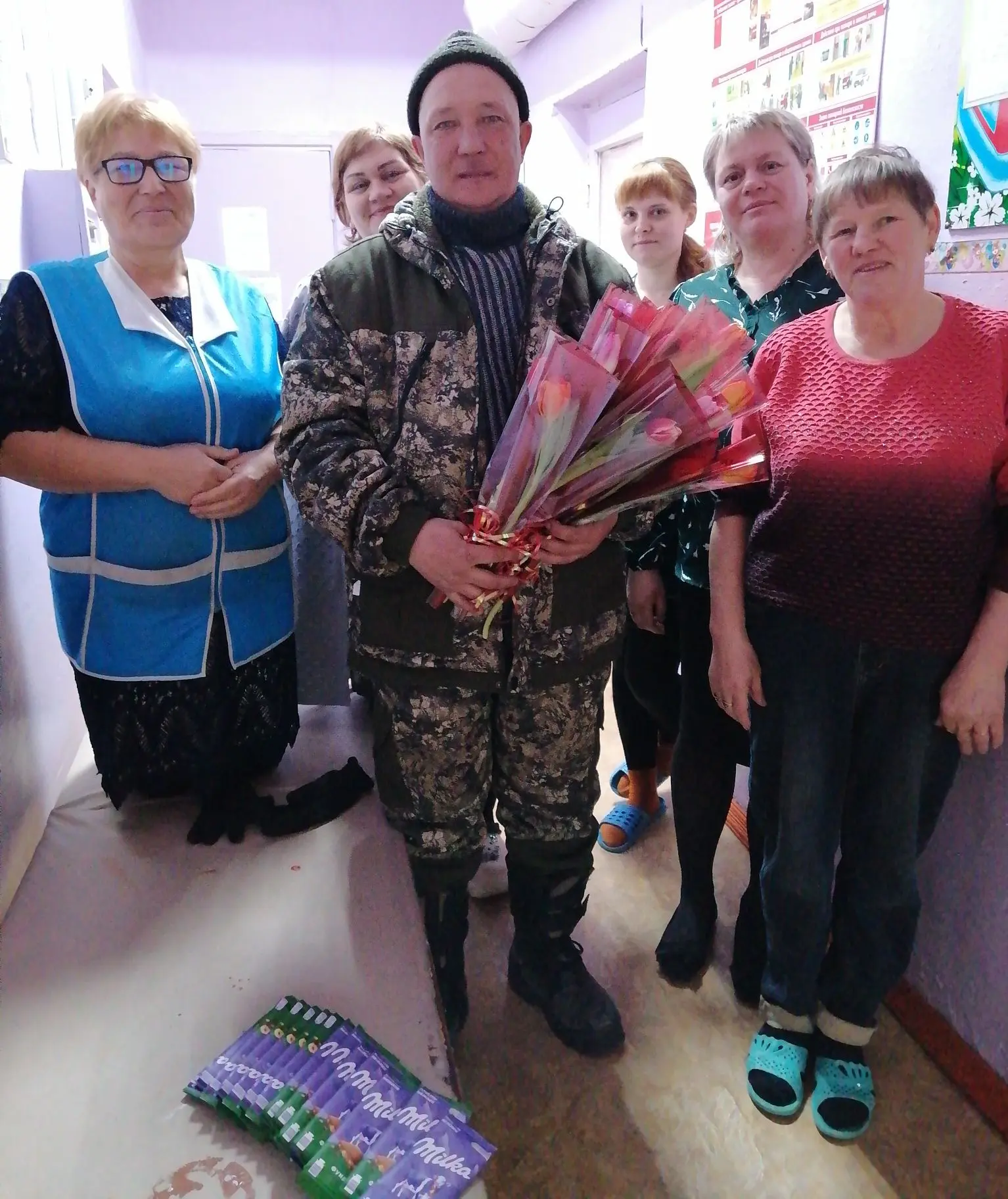 Утро началось с приятных моментов! Спасибо нашим дорогим мужчинам!!!