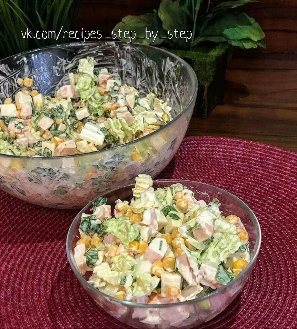Очень простой и вкусный салатик🥗😍