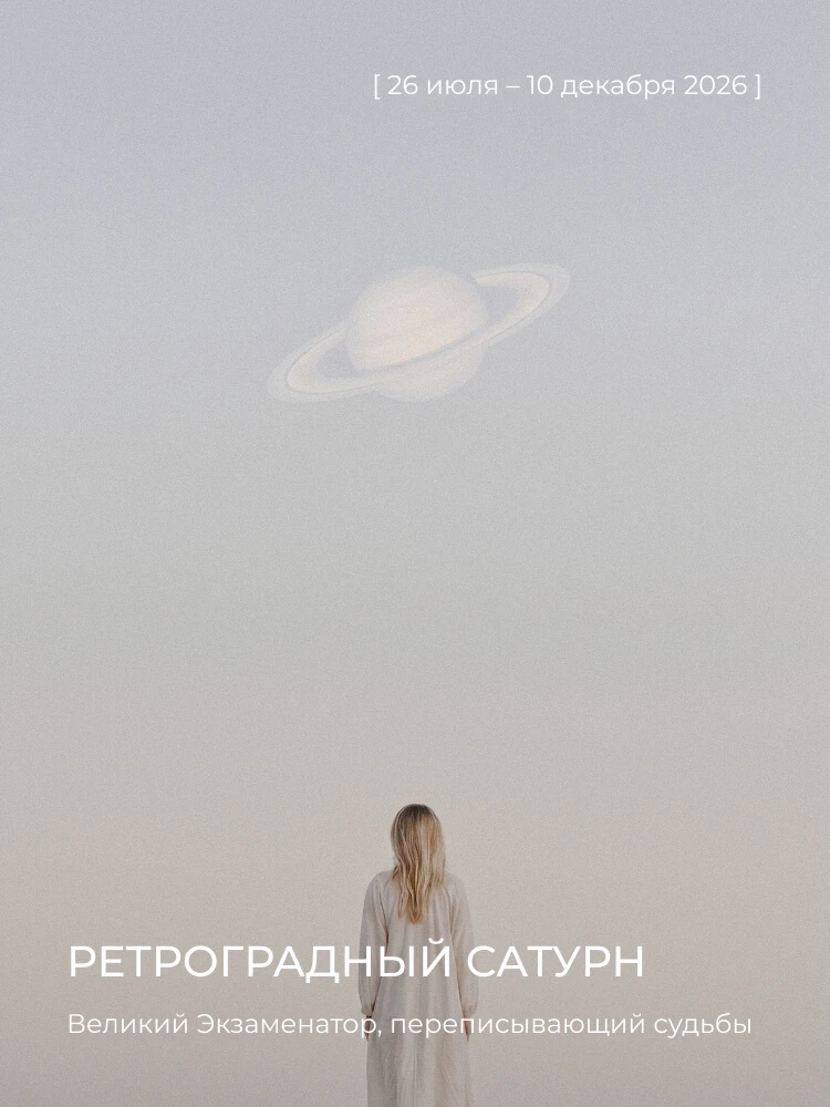 С 26 июля по 10 декабря 2026 года Сатурн разворачивается в ретроградное движение в Овне...