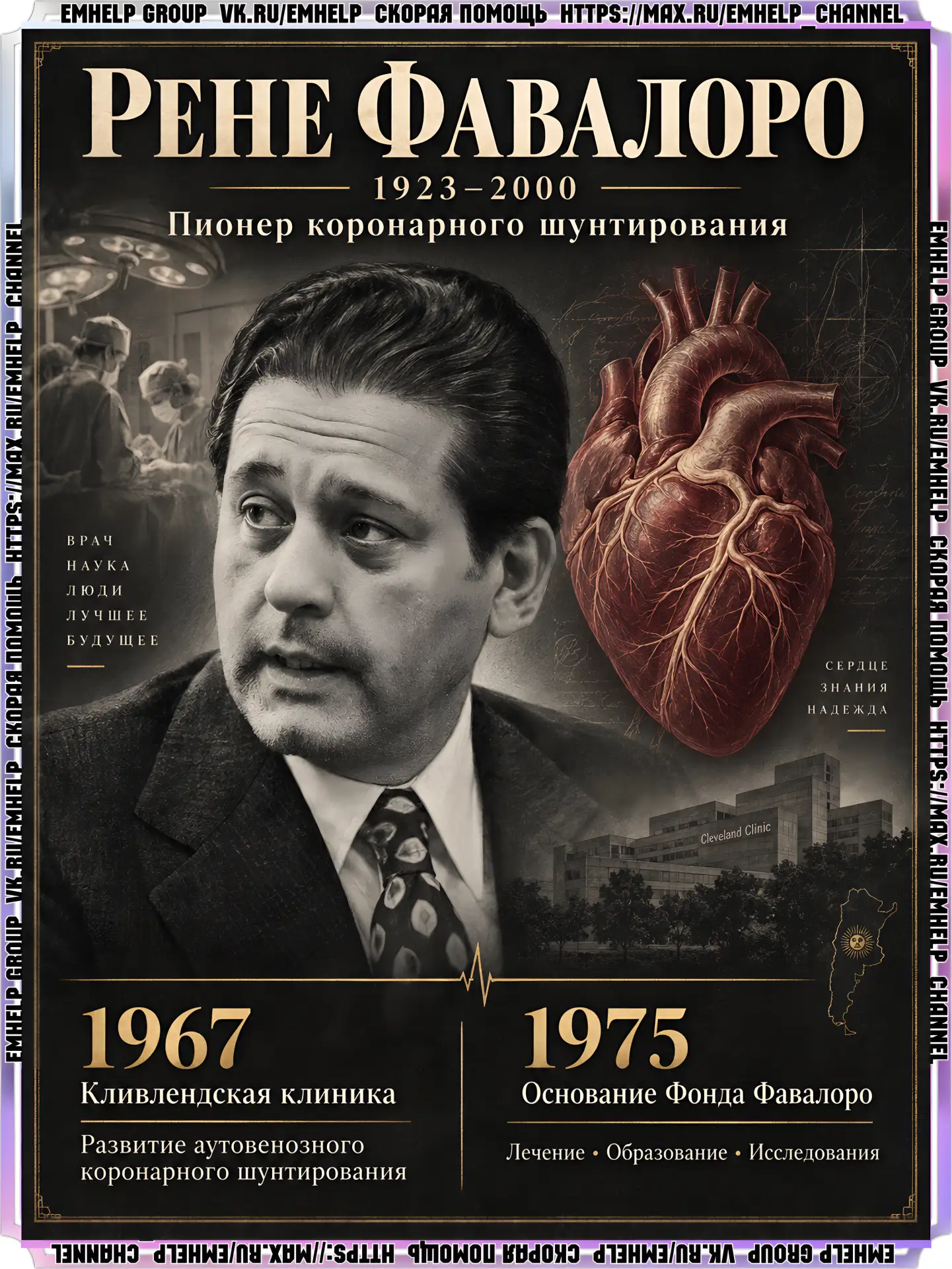 Рене Фавалора — человек, подаривший миру аортокоронарное шунтирование