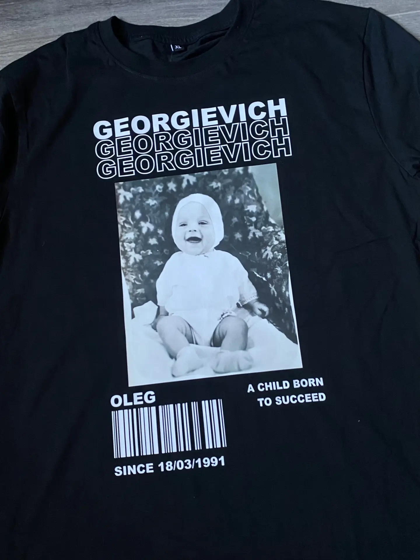 Футболка с отчеством и фото
