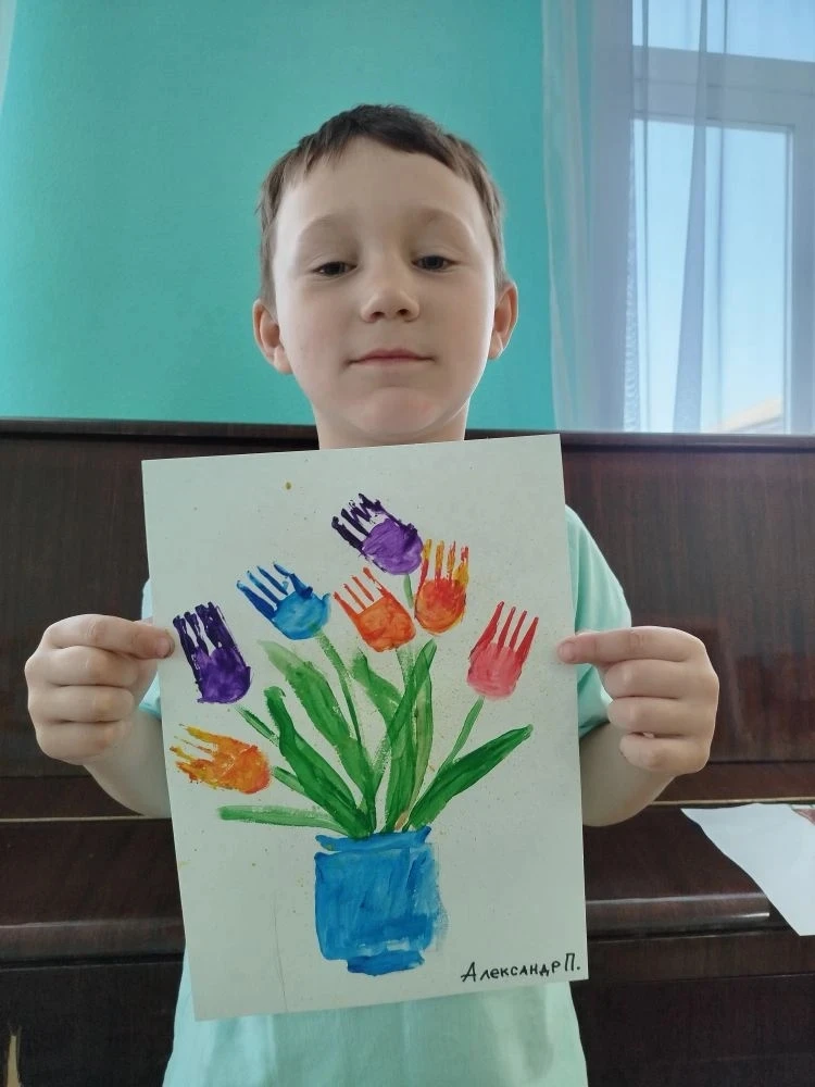 💐Очень хочется поделиться новыми работами воспитанников кружка "Волшебная кисточка"-ру...