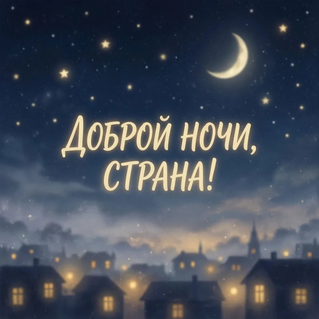 Доброй ночи. Пусть ночь будет спокойной, а утро — добрым. ✨