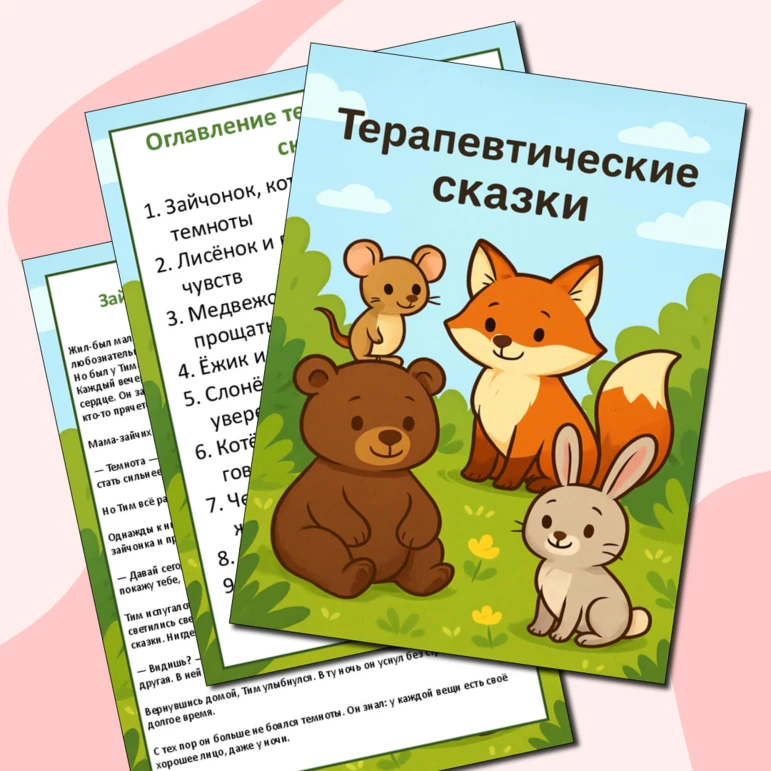 📚 Подборка терапевтических сказок для работы со страхами

Сказкотерапия — это мощный инструмент в р