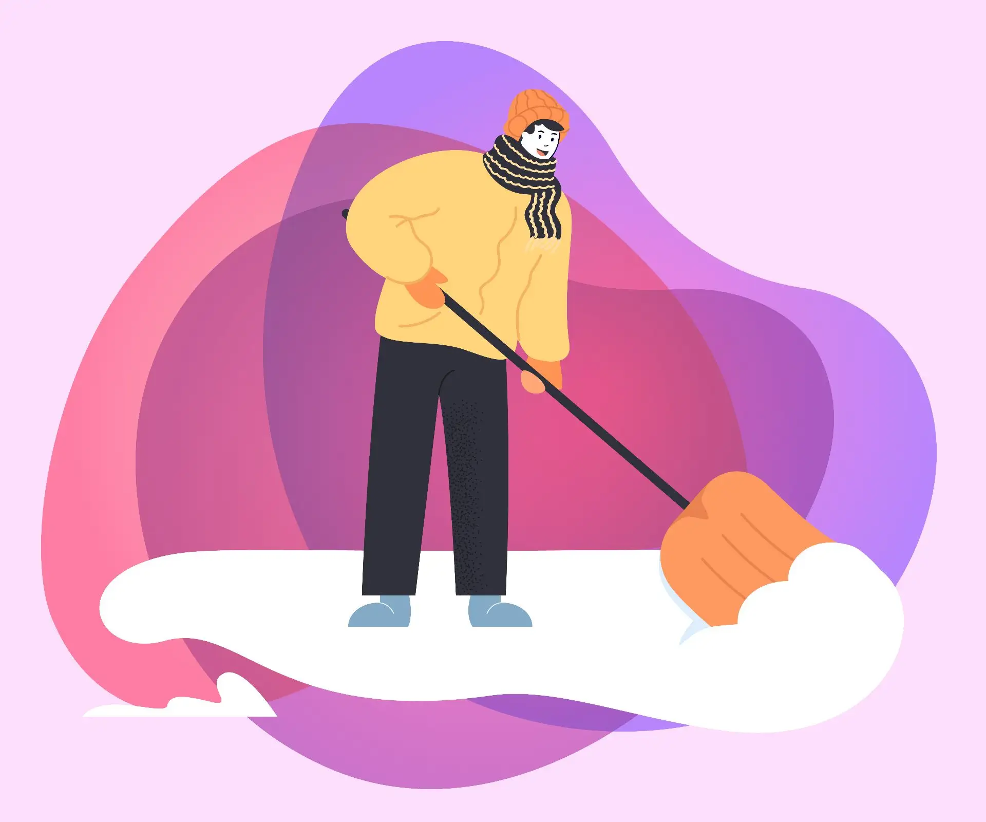 ❄ Как безопасно очистить крышу частного дома от снега и льда? ❄
