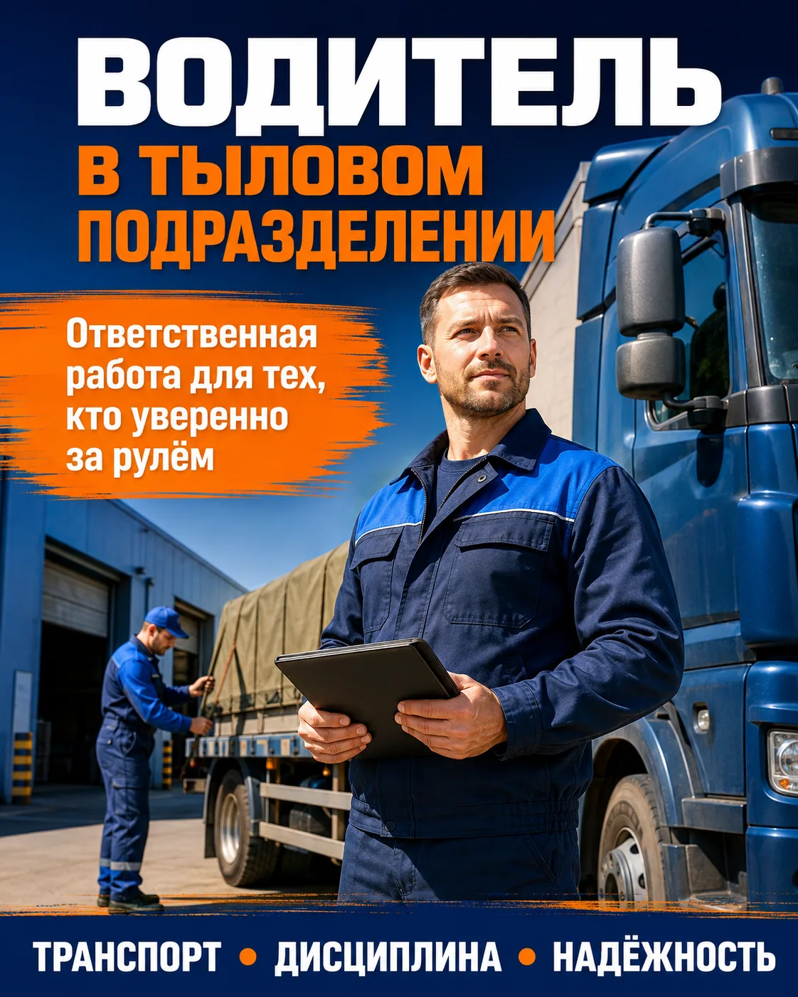 Водитель в тыловом подразделении - это важная и ответственная специальность.