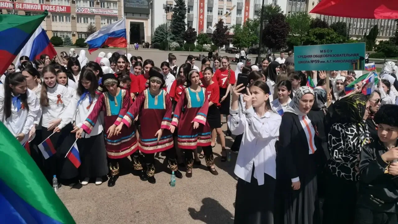 21 мая в Махачкале прошел «Парад наследников Победы», организованный общероссийским «Движением первы
