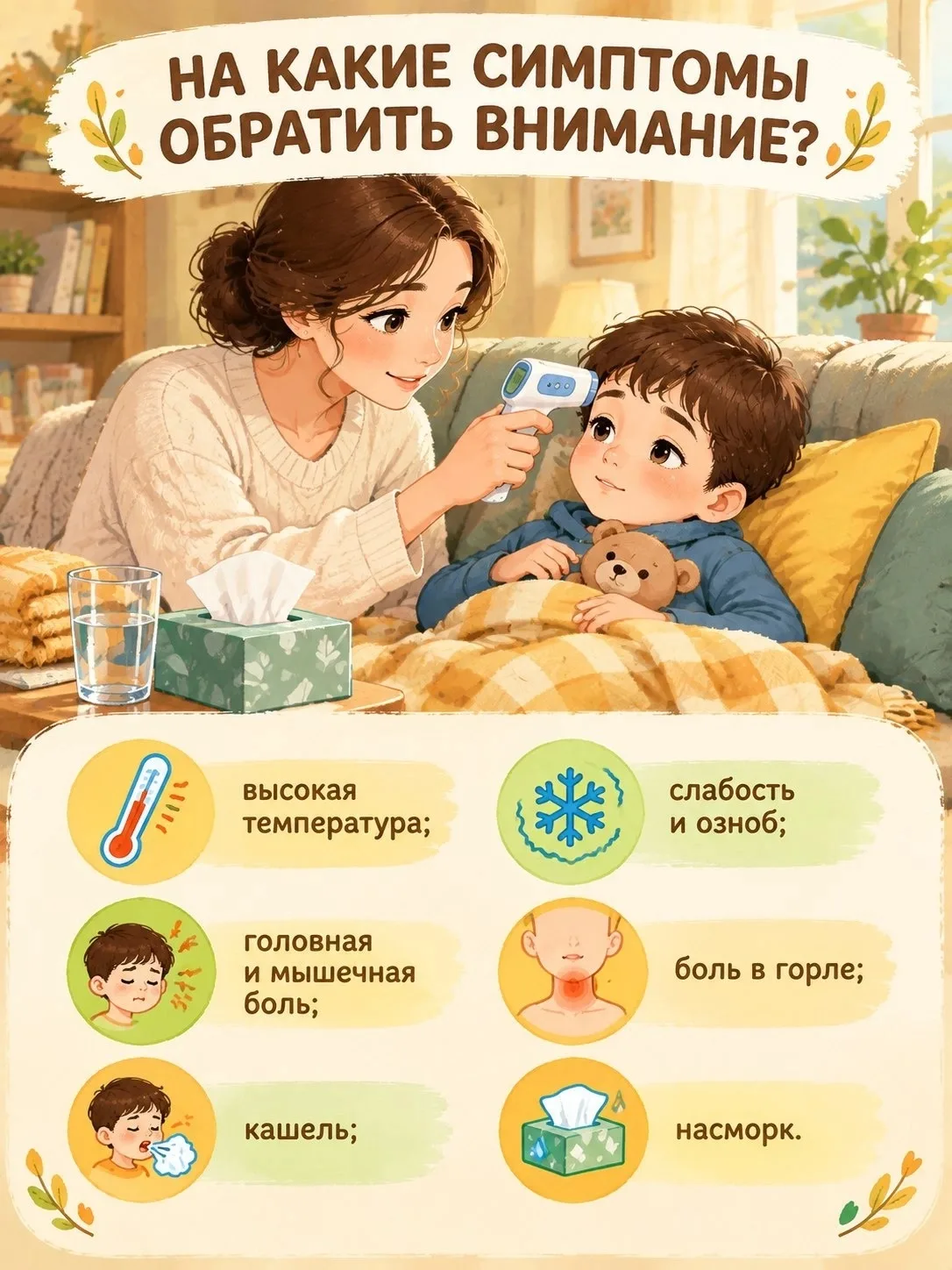 ГРИПП и ОРВИ: что важно знать родителям дошкольника📣