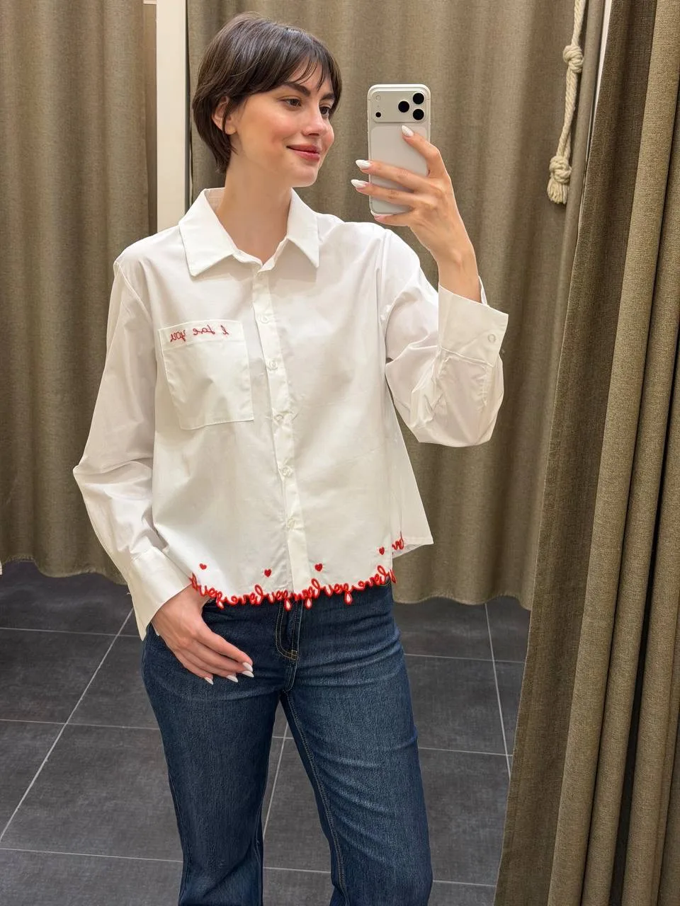 Новые креативные рубашки с оригинальной контрастной вышивкой ❤️❤️❤️