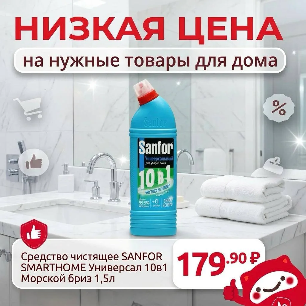Когда дома нужно отмыть всё и желательно одним махом, то однозначно пригодится SANFOR S...