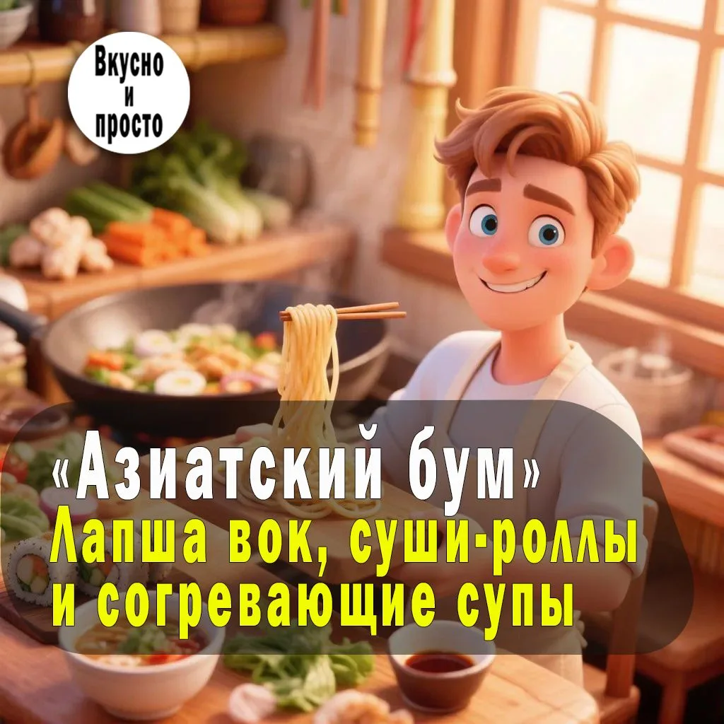 «Азиатский бум»: Лапша вок, суши-роллы и согревающие супы