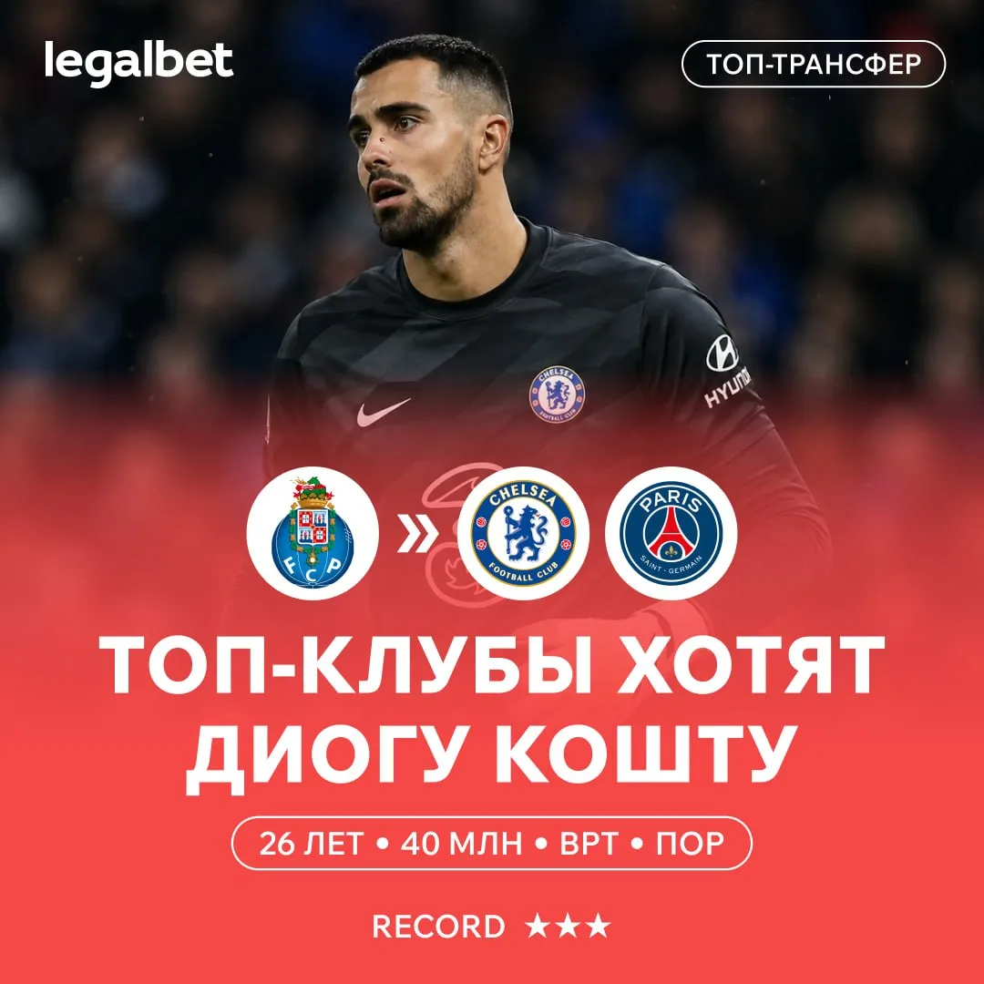 🏴󠁧󠁢󠁥󠁮󠁧󠁿 «Челси» готовит топ-трансфер! Синие хотят подписать Кошту, которого «Порту» оценивает