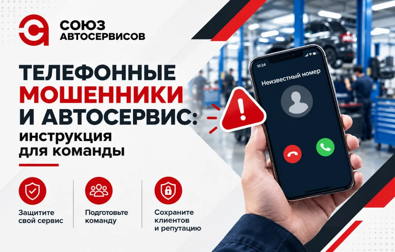 ‼️ Телефонные мошенники и автосервис: инструкция для команды