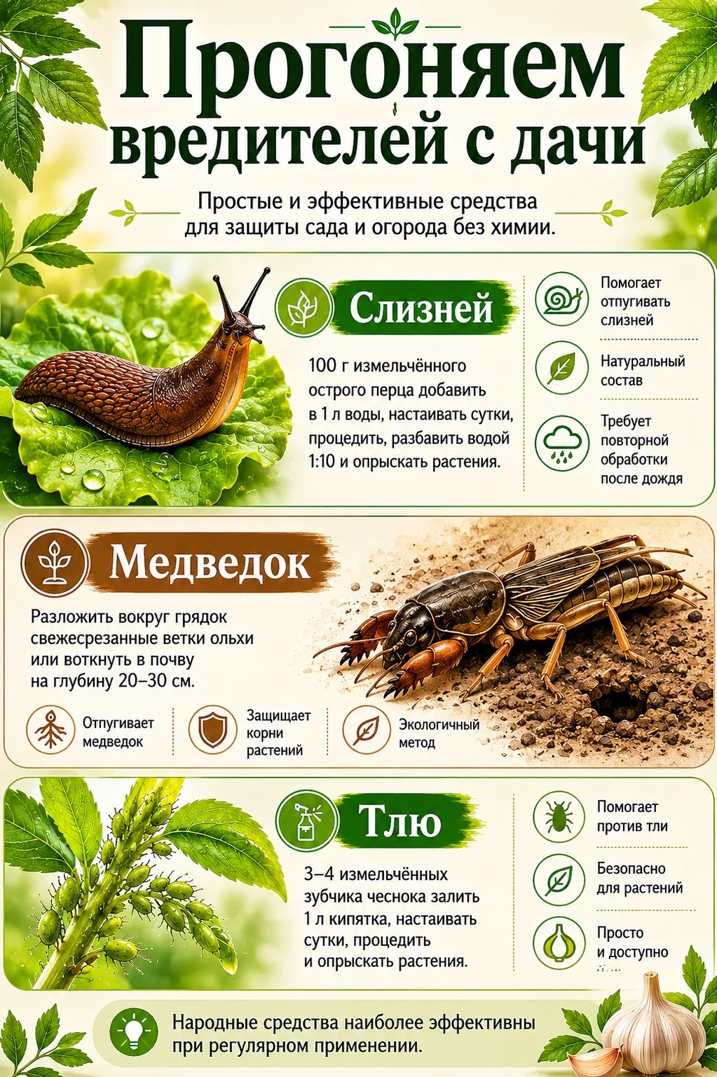 Прогоняем вредителей
с дачи 🏡