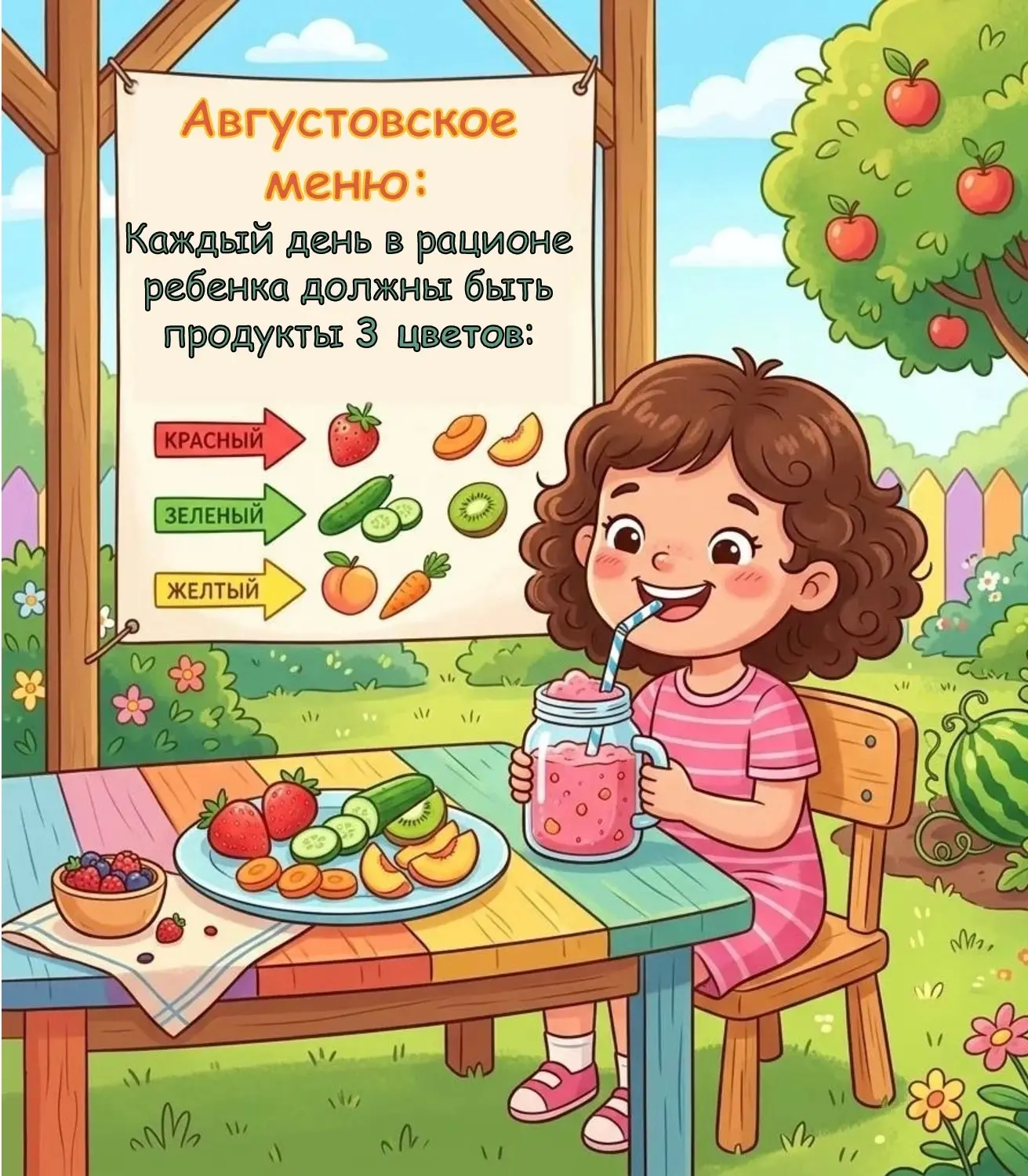 🍉 Августовское меню: наедаемся витаминами впрок? Разбираем миф!