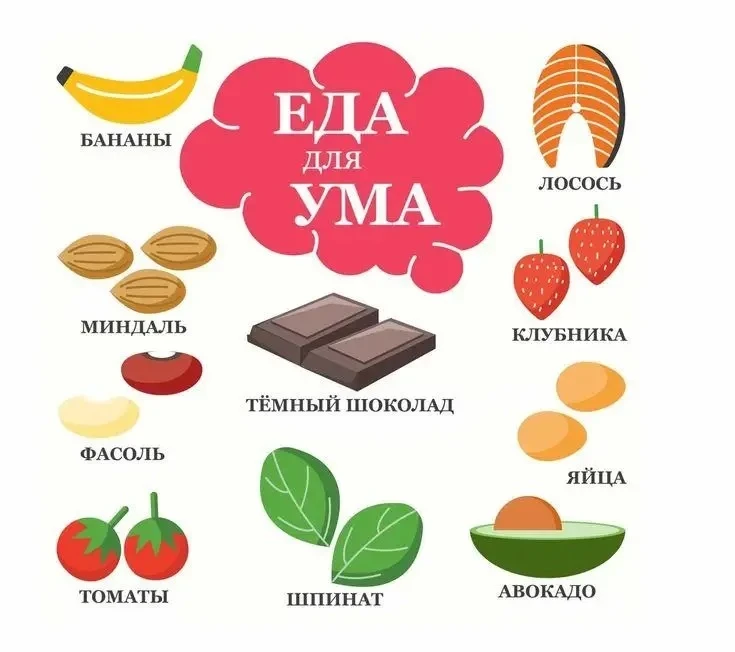 #ЕдаДляУма — «ЧЕМ КОРМИТЬ МОЗГ, ЧТОБЫ УЧИЛСЯ ОТЛИЧНО» 🥜🍏